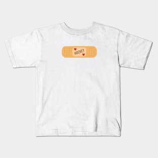 Hockey bandaid, hockey patch Kids T-Shirt